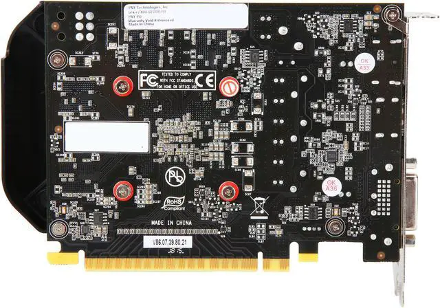 Alt view image 4 of 6 - PNY GeForce GTX 1050 2GB GDDR5 PCI Express 3.0 x16 Graphics Card VCGGTX 10502PB-BB