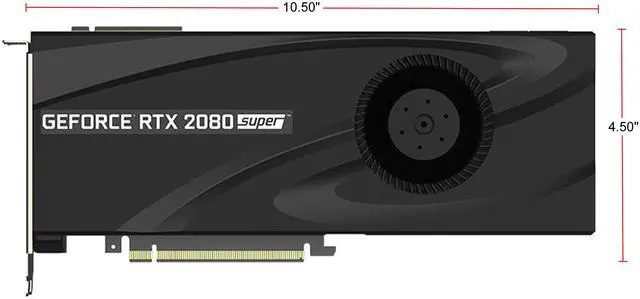 Alt view image 8 of 20 - PNY GeForce RTX 2080 SUPER 8GB GDDR6 PCI Express 3.0 x16 SLI Support Graphics Card VCG20808SBLMPB