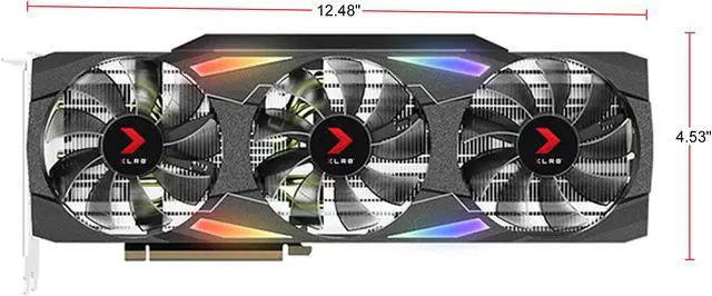 Alt view image 4 of 9 - PNY GeForce RTX 3090 24GB XLR8 Gaming EPIC-X RGB Triple Fan Graphics Card, VCG309024TFXMPB