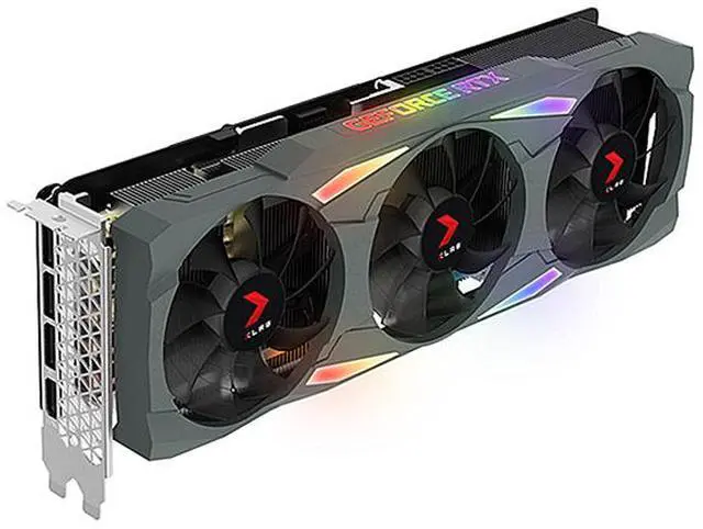 Alt view image 2 of 9 - PNY GeForce RTX 3080 10GB XLR8 Gaming UPRISING EPIC-X RGB Triple Fan Graphics Card, VCG308010TFXMPB