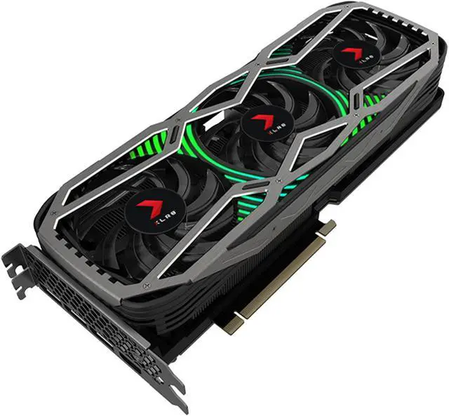 Alt view image 2 of 6 - PNY GeForce RTX 3070 8GB XLR8 Gaming REVEL EPIC-X RGB Triple Fan Graphics Card, VCG30708TFXPPB