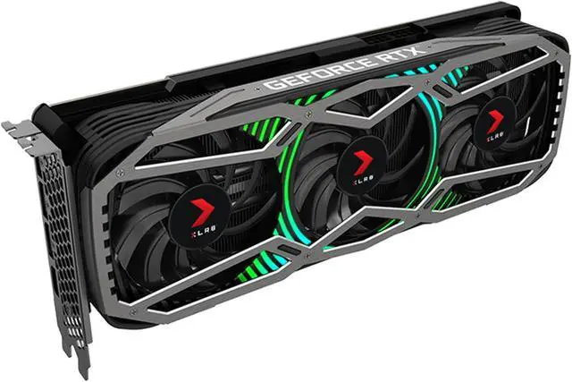 Alt view image 3 of 6 - PNY GeForce RTX 3070 8GB XLR8 Gaming REVEL EPIC-X RGB Triple Fan Graphics Card, VCG30708TFXPPB
