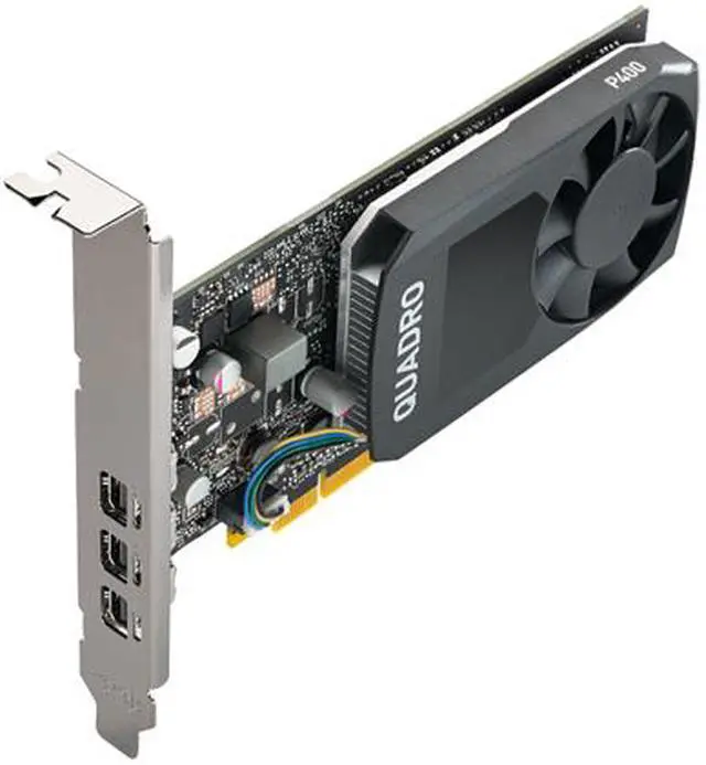 Alt view image 3 of 5 - PNY Quadro P400 VCQP400V2-PB 2GB 64-bit GDDR5 PCI Express 3.0 x16 Low Profile Graphics Card