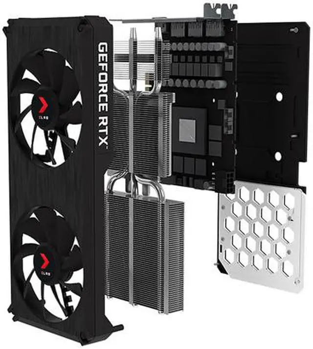 Alt view image 8 of 9 - PNY GeForce RTX 3060 Ti 8GB XLR8 Gaming REVEL EPIC-X RGB Dual Fan Edition Video Card, VCG3060T8DFXPPB