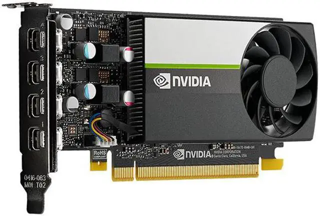 Alt view image 2 of 9 - PNY T600 VCNT600-PB 4GB 128-bit GDDR6 PCI Express 3.0 x16 Low Profile Graphics Card