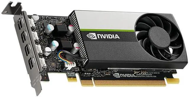 Alt view image 3 of 9 - PNY T600 VCNT600-PB 4GB 128-bit GDDR6 PCI Express 3.0 x16 Low Profile Graphics Card