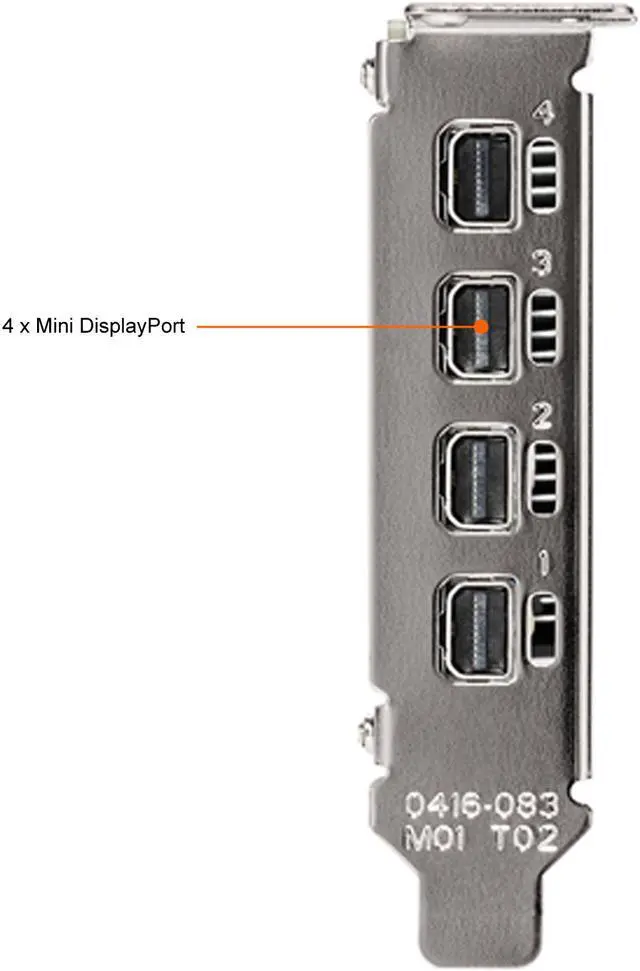 Alt view image 5 of 9 - PNY T600 VCNT600-PB 4GB 128-bit GDDR6 PCI Express 3.0 x16 Low Profile Graphics Card