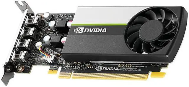 Alt view image 6 of 9 - PNY VCNT1000-PB NVIDIA T1000 Graphic Card - 4GB GDDR6 - LP - Single Slot