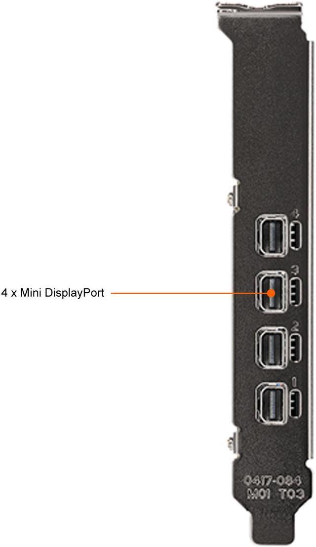 Alt view image 5 of 9 - PNY VCNT1000-PB NVIDIA T1000 Graphic Card - 4GB GDDR6 - LP - Single Slot