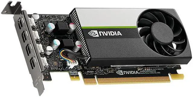 Alt view image 6 of 10 - PNY T1000 VCNT10008GB-PB 8GB 128-bit GDDR6 PCI Express 3.0 x16 Graphics Card