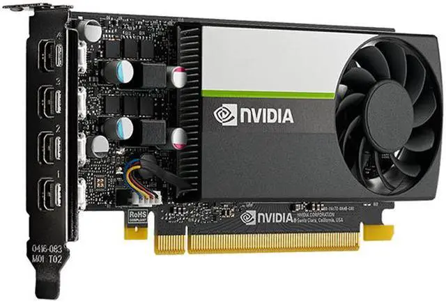 Alt view image 5 of 10 - PNY T1000 VCNT10008GB-PB 8GB 128-bit GDDR6 PCI Express 3.0 x16 Graphics Card