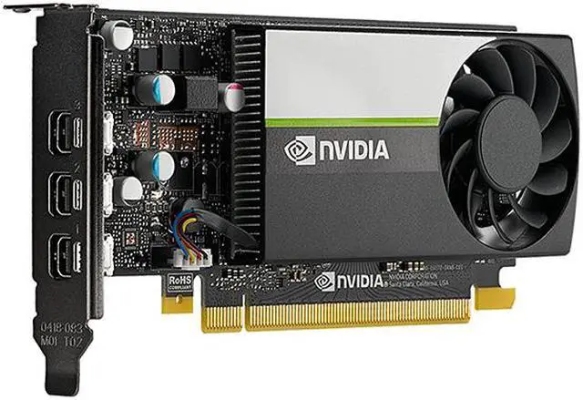 Alt view image 5 of 10 - PNY T400 VCNT4004GB-PB 4GB 64-bit GDDR6 PCI Express 3.0 x16 Low Profile Graphics Card