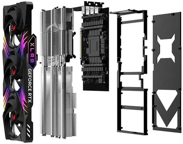 Alt view image 9 of 11 - PNY Gaming VERTO XLR8 NVIDIA GeForce RTX 4090 24GB GDDR6X PCI Express 4.0 EPIC-X RGB Triple Fan Video Card