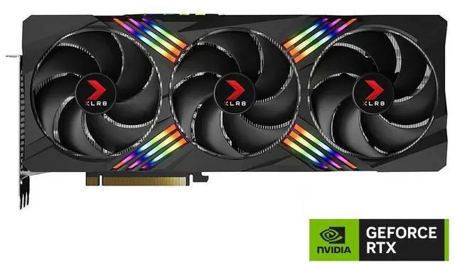 Alt view image 2 of 11 - PNY Gaming VERTO XLR8 NVIDIA GeForce RTX 4090 24GB GDDR6X PCI Express 4.0 EPIC-X RGB Triple Fan Video Card