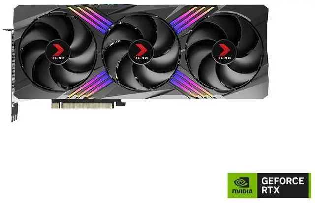 Alt view image 2 of 11 - PNY GeForce RTX 4090 24GB XLR8 Gaming VERTO EPIC-X RGB Overclocked Triple Fan DLSS 3 VCG409024TFXXPB1-O