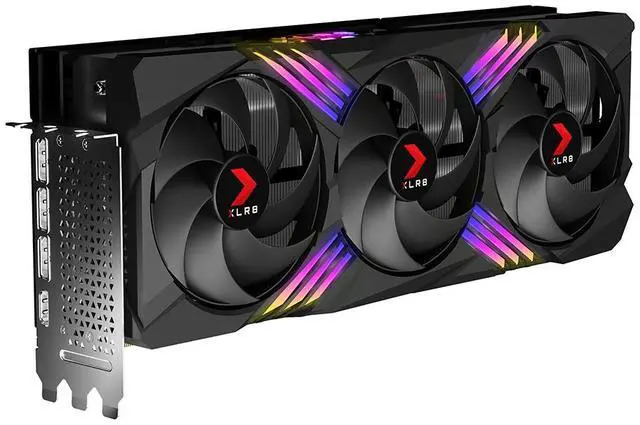 Alt view image 5 of 11 - PNY GeForce RTX 4090 24GB XLR8 Gaming VERTO EPIC-X RGB Overclocked Triple Fan DLSS 3 VCG409024TFXXPB1-O