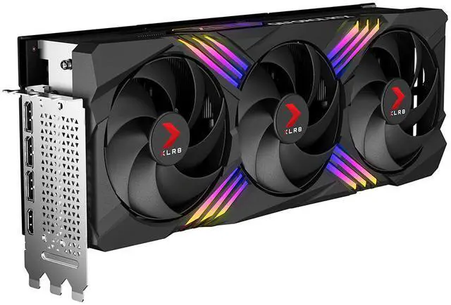 Alt view image 4 of 11 - PNY GeForce RTX 4080 16GB XLR8 Gaming VERTO EPIC-X RGB Triple Fan Graphics Card DLSS 3