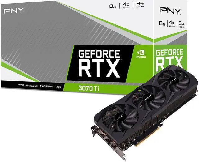 Alt view image 9 of 9 - PNY VERTO GeForce RTX 3070 Ti 8GB GDDR6X PCI Express 4.0 x16 ATX Graphics Card VCG3070T8TFBPB1