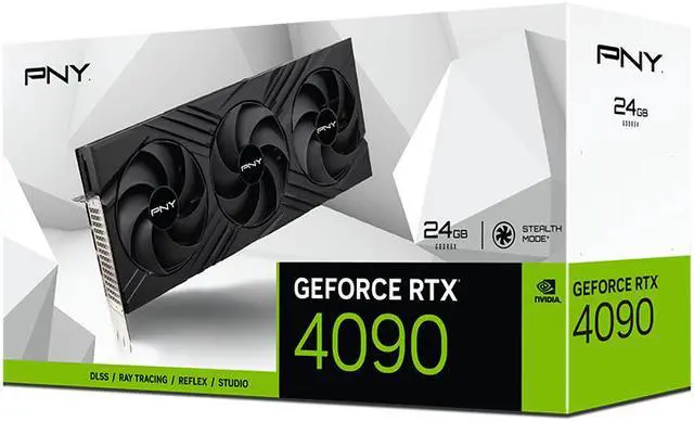 Alt view image 10 of 11 - PNY GeForce RTX 4090 24GB VERTO Triple Fan DLSS 3 VCG409024TFXPB1
