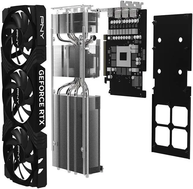Alt view image 9 of 11 - PNY GeForce RTX 4070 Ti 12GB VERTO Triple Fan Graphics Card DLSS 3