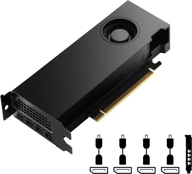 Alt view image 5 of 5 - PNY RTX 4000 SFF Ada VCNRTX4000ADALP-PB 20GB 160-bit GDDR6 PCI Express 4.0 x16 Video Card - Nvidia