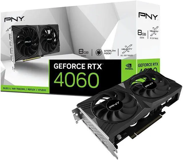 Alt view image 11 of 11 - PNY GeForce RTX 4060 8GB VERTO Dual Fan Graphics Card DLSS 3