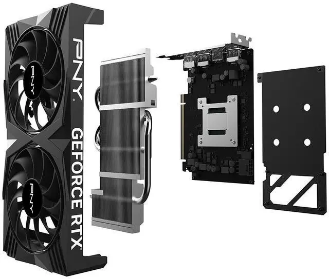 Alt view image 9 of 11 - PNY GeForce RTX 4060 8GB VERTO Dual Fan Graphics Card DLSS 3
