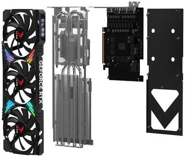 Alt view image 9 of 9 - PNY VERTO GeForce RTX 4070 SUPER 12GB GDDR6X PCI Express 4.0 x16 ATX Graphics Card VCG4070S12TFXXPB1-O