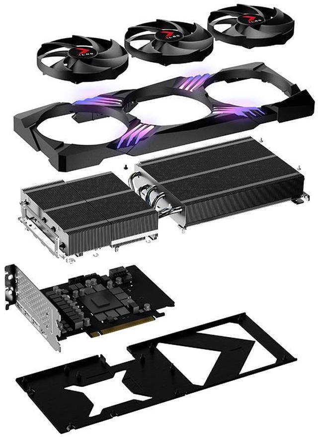 Alt view image 9 of 11 - PNY GeForce RTX 4070 Ti SUPER 16GB VERTO Overclocked Triple Fan DLSS 3 VCG4070TS16TFXXPB1-O
