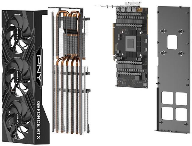 Alt view image 9 of 11 - PNY GeForce RTX 4080 SUPER 16GB VERTO Overclocked Triple Fan DLSS 3 VCG4080S16TFXPB1-O