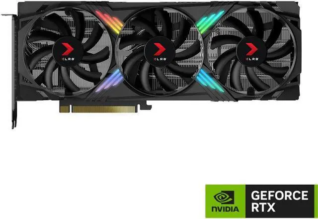 Alt view image 2 of 11 - PNY GeForce RTX 4060 Ti 16GB XLR8 Gaming VERTO EPIC-X RGB Overclocked Triple Fan DLSS 3 VCG4060T16TFXXPB1-O