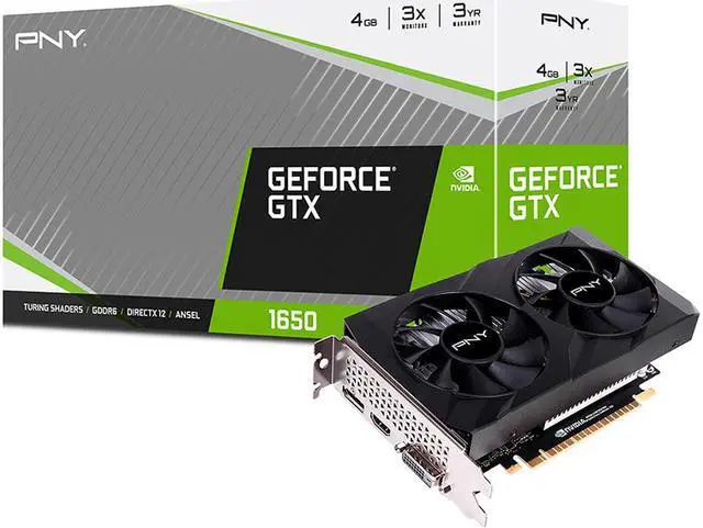 Alt view image 8 of 8 - PNY GeForce GTX 1650 4GB VERTO GDDR6 Dual Fan VCG16514D6DFXPB1