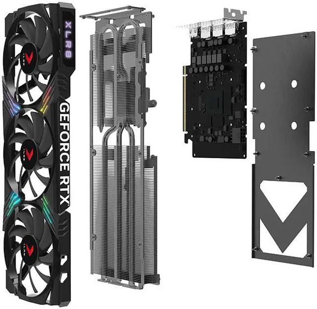Alt view image 9 of 11 - PNY GeForce RTX 4060 Ti 16GB XLR8 Gaming VERTO EPIC-X RGB Triple Fan DLSS 3 VCG4060T16TFXXPB1