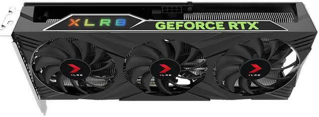 Alt view image 8 of 9 - PNY GeForce RTX 4060 8GB XLR8 Gaming VERTO EPIC-X RGB Overclocked Triple Fan DLSS 3 VCG40608TFXXPB1-O