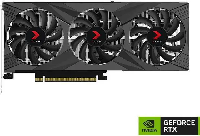 Alt view image 2 of 9 - PNY GeForce RTX 4060 8GB XLR8 Gaming VERTO EPIC-X RGB Overclocked Triple Fan DLSS 3 VCG40608TFXXPB1-O