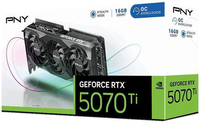 Alt view image 6 of 6 - PNY GeForce RTX 5070 Ti OC PCI Express 5.0, 16GB GDDR7,  DLSS 4.0  Graphics Card VCG5070T16TFXPB1-O