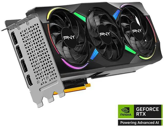 Alt view image 2 of 6 - PNY ARGB GeForce RTX 5070 Ti 16GB GDDR7 DLSS 4.0 PCI Express 5.0 x16 ATX Graphics Card RTX5070 Ti ARGB EPIC-X RGB Triple Fan GPU