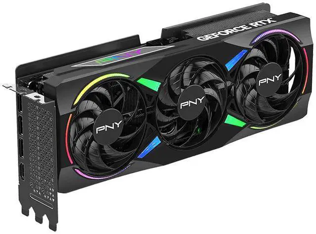 Alt view image 4 of 6 - PNY ARGB GeForce RTX 5070 Ti 16GB GDDR7 DLSS 4.0 PCI Express 5.0 x16 ATX Graphics Card RTX5070 Ti ARGB EPIC-X RGB Triple Fan GPU