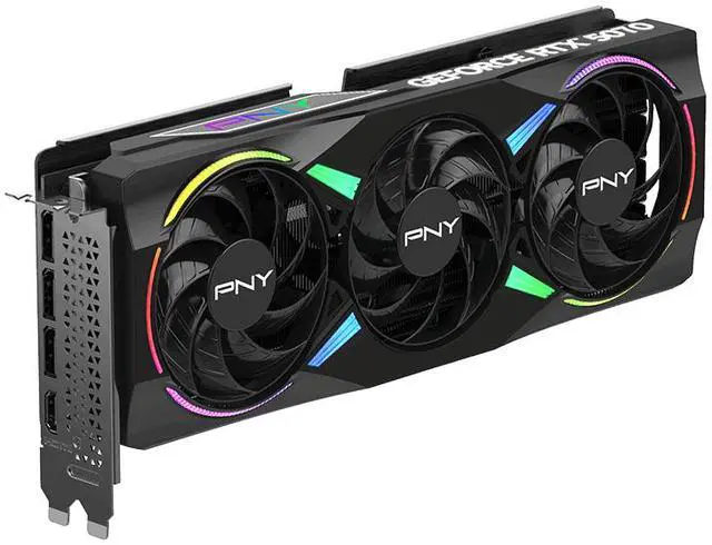 Alt view image 4 of 10 - PNY ARGB OC GeForce RTX 5070 12GB 192-Bit GDDR7 PCI Express 5.0 DLSS 4.0 Graphics Card VCG507012TFXXPB1-O