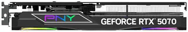 Alt view image 7 of 10 - PNY ARGB OC GeForce RTX 5070 12GB 192-Bit GDDR7 PCI Express 5.0 DLSS 4.0 Graphics Card VCG507012TFXXPB1-O
