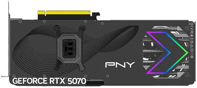 Alt view image 6 of 10 - PNY ARGB OC GeForce RTX 5070 12GB 192-Bit GDDR7 PCI Express 5.0 DLSS 4.0 Graphics Card VCG507012TFXXPB1-O