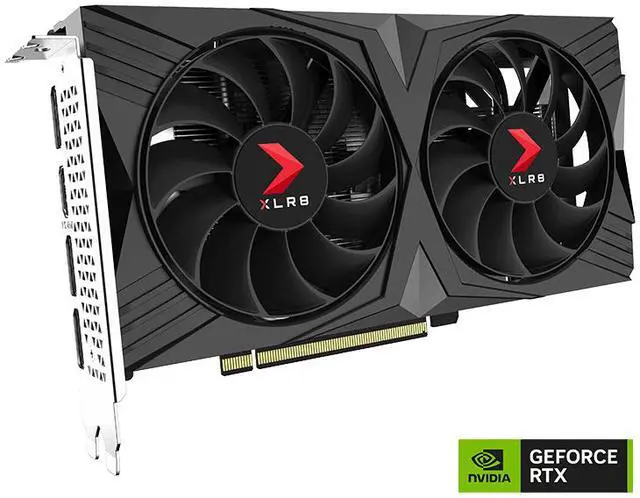 Alt view image 2 of 9 - PNY XLR8 GeForce RTX 4060 8GB GDDR6 PCI Express 4.0 ATX Graphics Card RTX4060 8GB XLR8 DUAL FAN