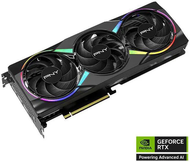 Alt view image 2 of 11 - PNY ARGB OC GeForce RTX 5060 Ti 16GB 128-Bit GDDR7 DLSS 4.0 PCI Express 5.0 x8 Graphics Card RTX 5060 Ti 16GB Triple Fan ARGB OC VCG5060T16TFXXPB1-O