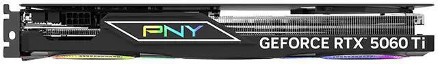 Alt view image 6 of 11 - PNY ARGB OC GeForce RTX 5060 Ti 16GB 128-Bit GDDR7 DLSS 4.0 PCI Express 5.0 x8 Graphics Card RTX 5060 Ti 16GB Triple Fan ARGB OC VCG5060T16TFXXPB1-O