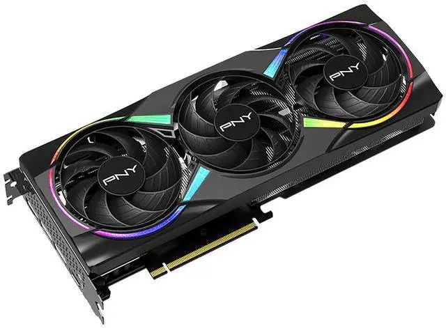 Alt view image 3 of 10 - PNY ARGB OC GeForce RTX 5060 Ti DLSS 4.0 PCI Express 5.0 x8 8GB 128-Bit GDDR7 DLSS 4.0 Graphics Card RTX 5060 Ti 8GB Triple Fan ARGB OC VCG5060T8TFXXPB1-O