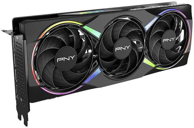 Alt view image 4 of 10 - PNY ARGB OC GeForce RTX 5060 Ti DLSS 4.0 PCI Express 5.0 x8 8GB 128-Bit GDDR7 DLSS 4.0 Graphics Card RTX 5060 Ti 8GB Triple Fan ARGB OC VCG5060T8TFXXPB1-O