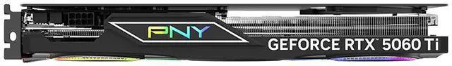 Alt view image 7 of 10 - PNY ARGB OC GeForce RTX 5060 Ti DLSS 4.0 PCI Express 5.0 x8 8GB 128-Bit GDDR7 DLSS 4.0 Graphics Card RTX 5060 Ti 8GB Triple Fan ARGB OC VCG5060T8TFXXPB1-O