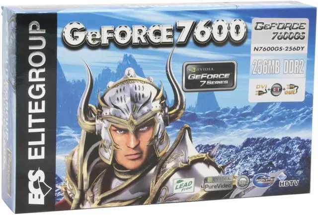 Alt view image 5 of 5 - ECS GeForce 7600GS 256MB GDDR2 PCI Express x16 Graphics Card N7600GS-256DY