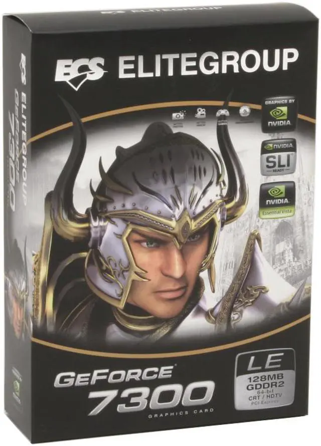 Alt view image 6 of 6 - ECS GeForce 7300LE 128MB GDDR2 PCI Express x16 Graphics Card N7300LE-128TY