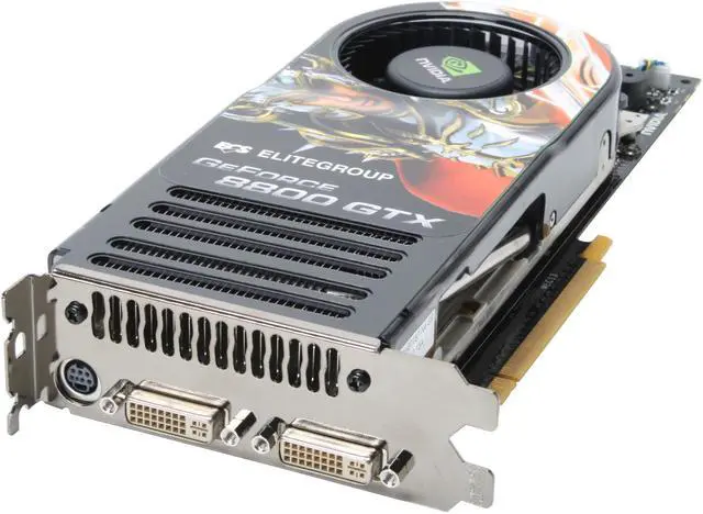 Alt view image 2 of 8 - ECS GeForce 8800 GTX 768MB GDDR3 PCI Express x16 SLI Support Graphics Card N8800GTX-768MX